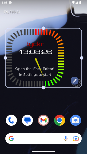 Resize the Widget